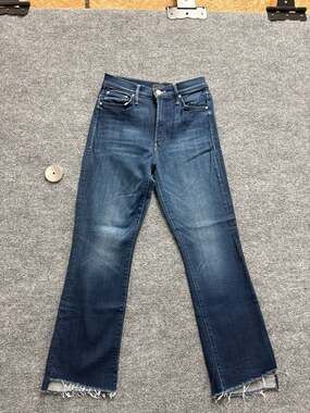 MOTHER The Insider Ankle Fray Step Hem Bootcut Jeans Size 27